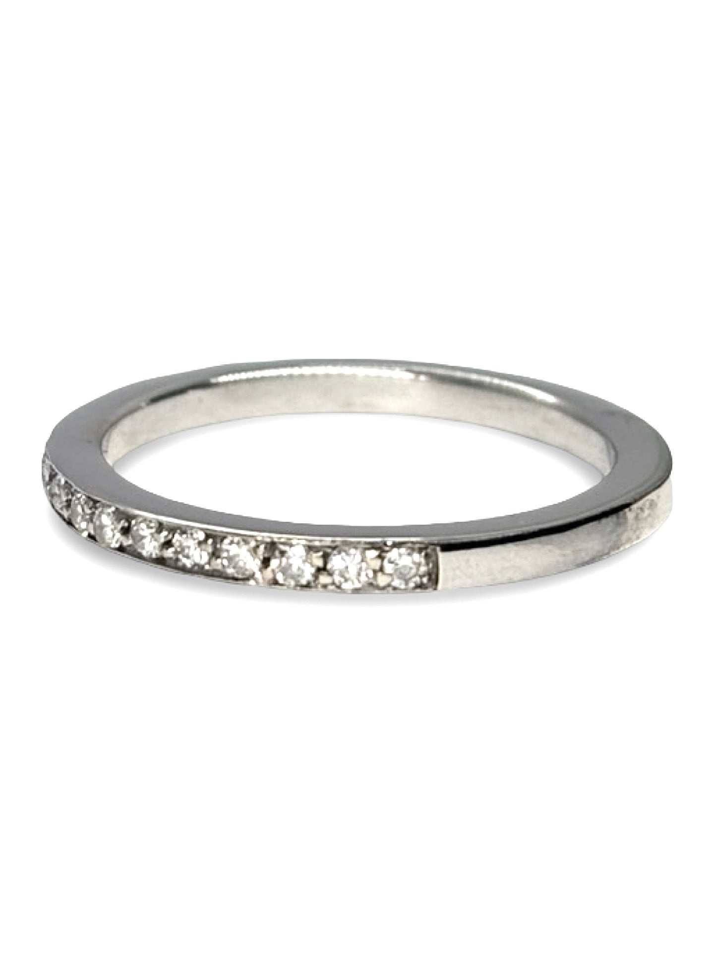 Bague Alliance en or blanc et diamants