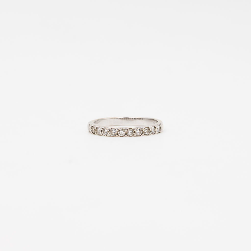 Bague Alliance en or blanc et diamants