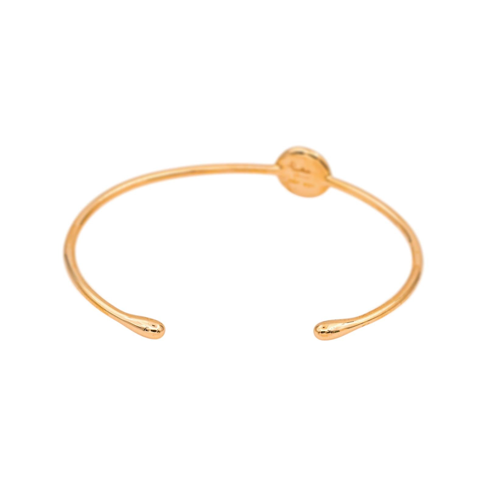 Pomellato Bracelet Demi Jonc Sabbia Or rose Diamant brun