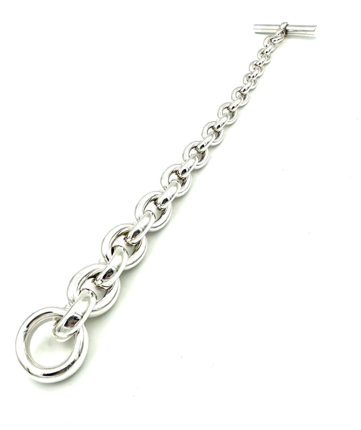Bracelet Maille HERMÈS Crescendo en argent