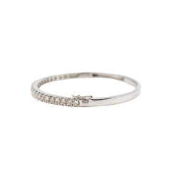 Bracelet Jonc en or blanc et diamants