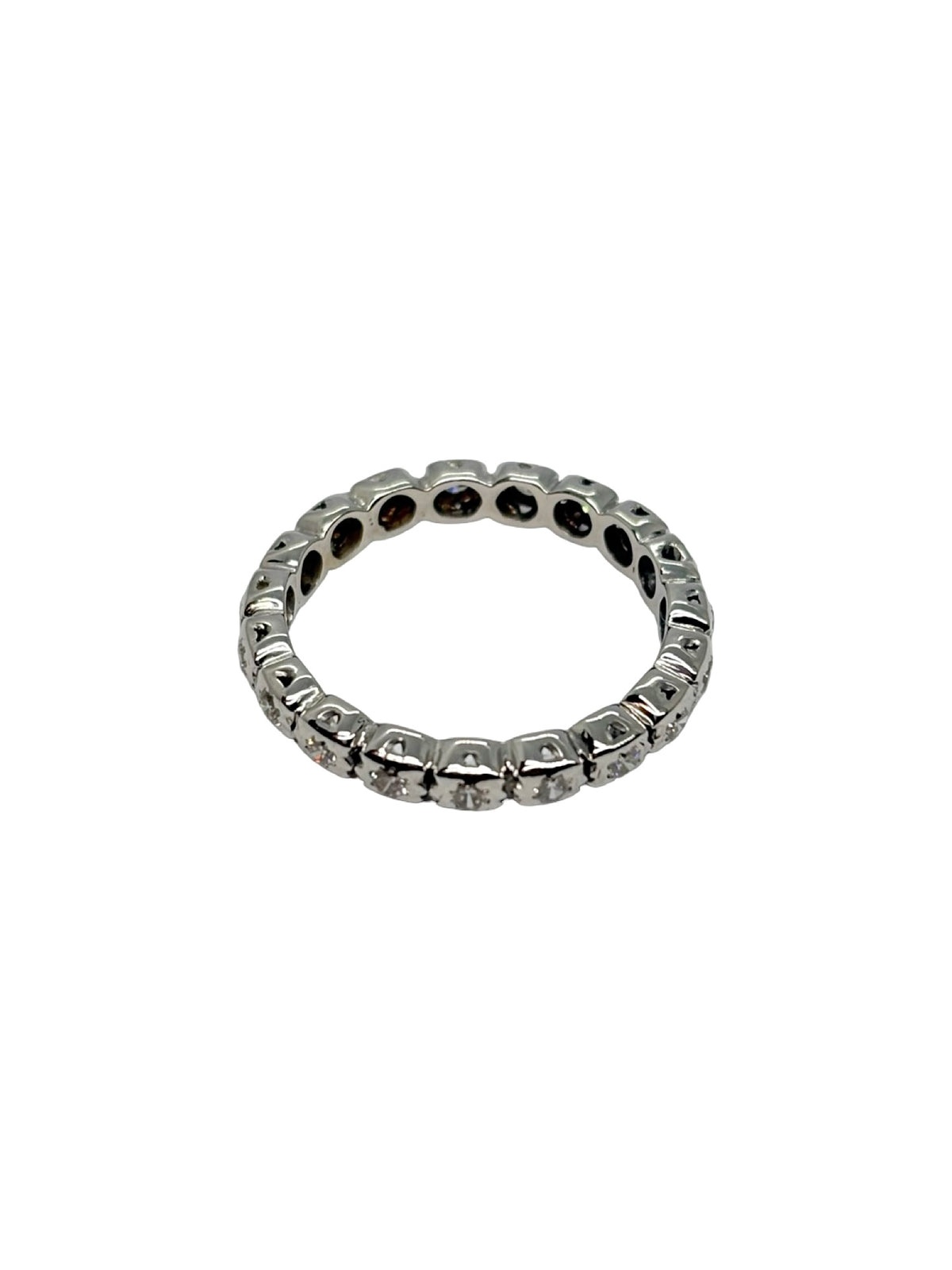 Bague Alliance en or blanc et diamants