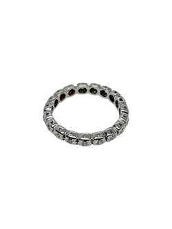 Bague Alliance en or blanc et diamants