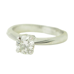 Bague Solitaire en or blanc et diamant
