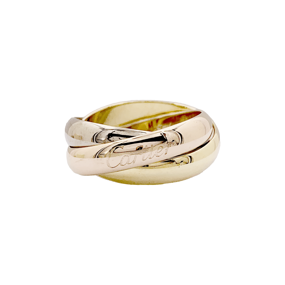 Bague Cartier, "Trinity Classique", trois ors.