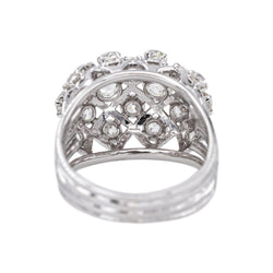 Bague Dôme Platine Diamant