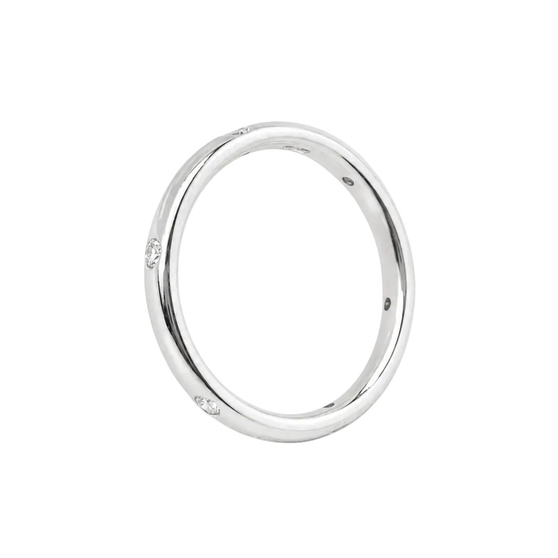 Bague Alliance POMELLATO "Lucciole" en or blanc et diamant