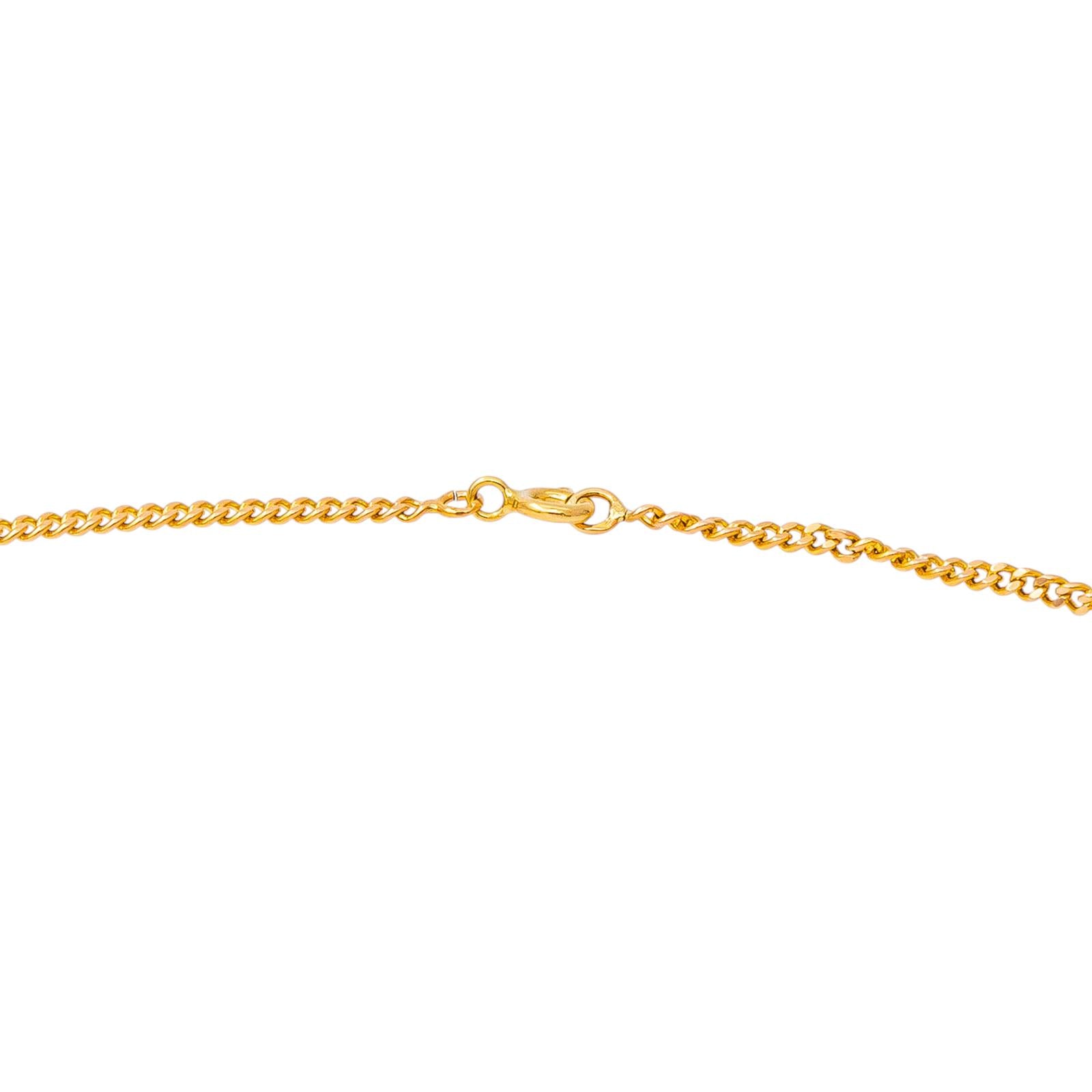 Collier  Maille gourmette  Or rose