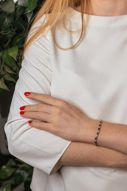 Bracelet Or jaune Saphir