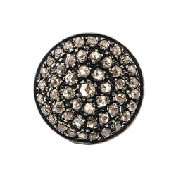 Bague Cocktail en or jaune, argent et diamants