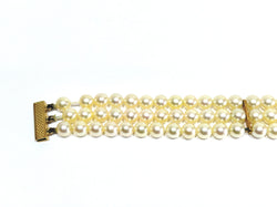 Bracelet en or et perles