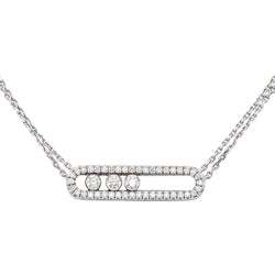 Messika Collier Move Or blanc Diamant