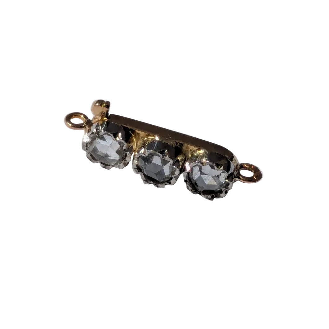 Fermoir en or blanc, or jaune et diamants