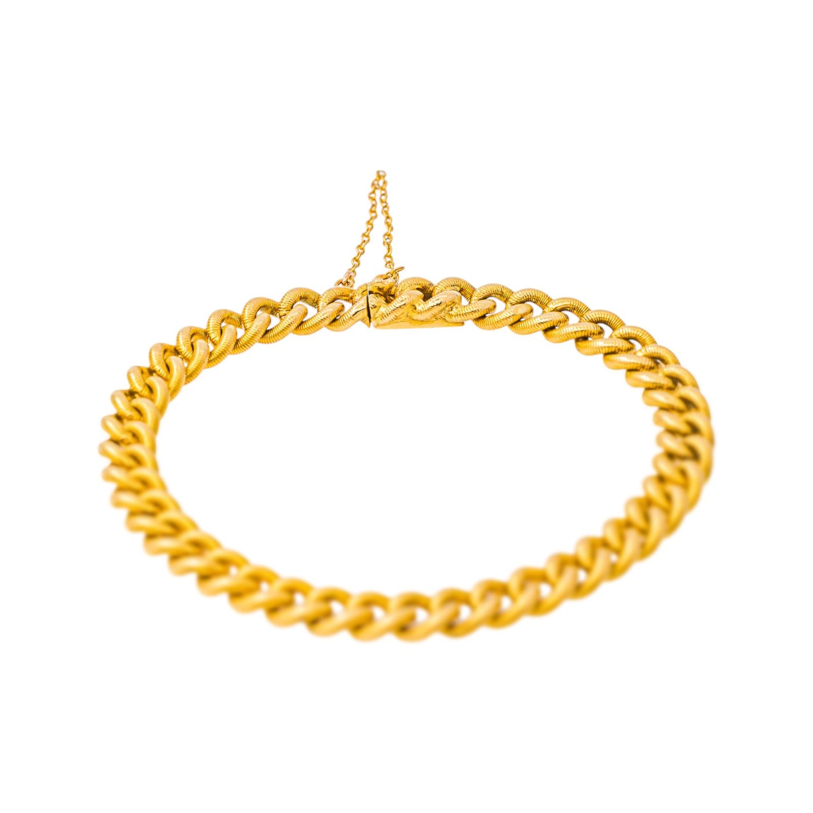 Bracelet Maille gourmette Or jaune