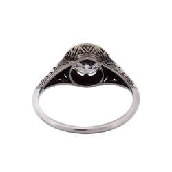 Bague Solitaire en or blanc et diamant