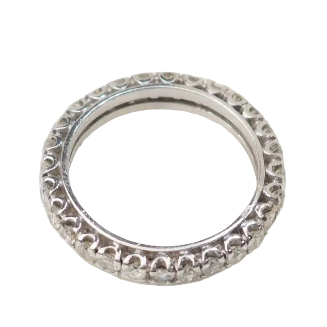 Alliance américaine en or blanc et diamants 1.12ct - Castafiore