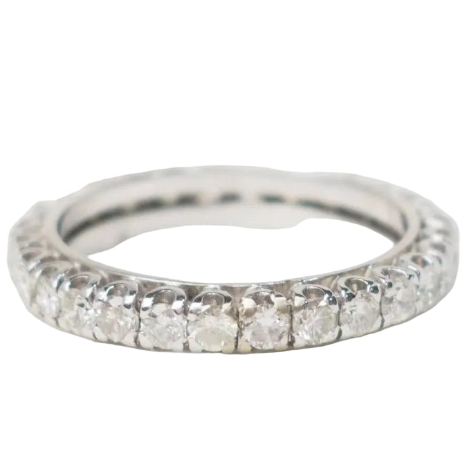 Bague Alliance en or blanc et diamants