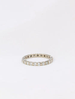 Alliance américaine en or blanc et diamants 1,15 ct - Castafiore
