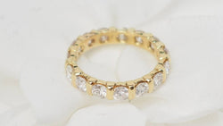 Alliance américaine en or jaune et diamants 2,40cts - Castafiore