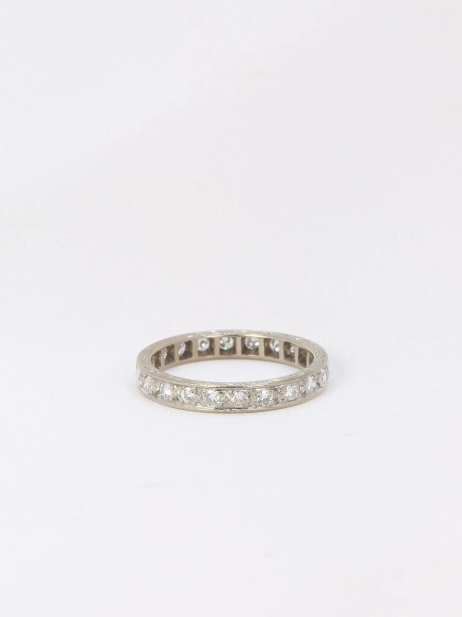 Alliance américaine en platine et diamants 0,55 ct - Castafiore