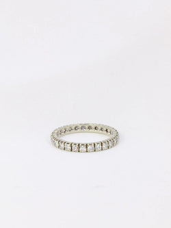 Alliance américaine or blanc diamants 1,35 ct - Castafiore