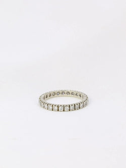 Alliance américaine or blanc diamants 1,35 ct - Castafiore