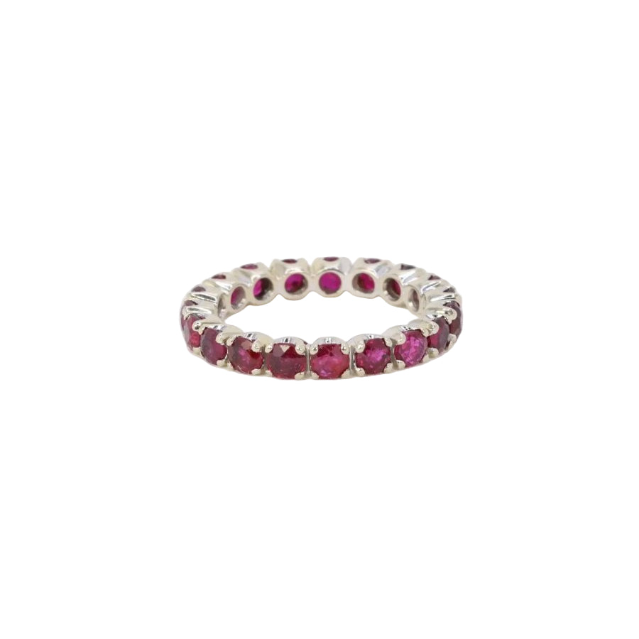 Alliance américaine or blanc rubis 1,9 ct - Castafiore