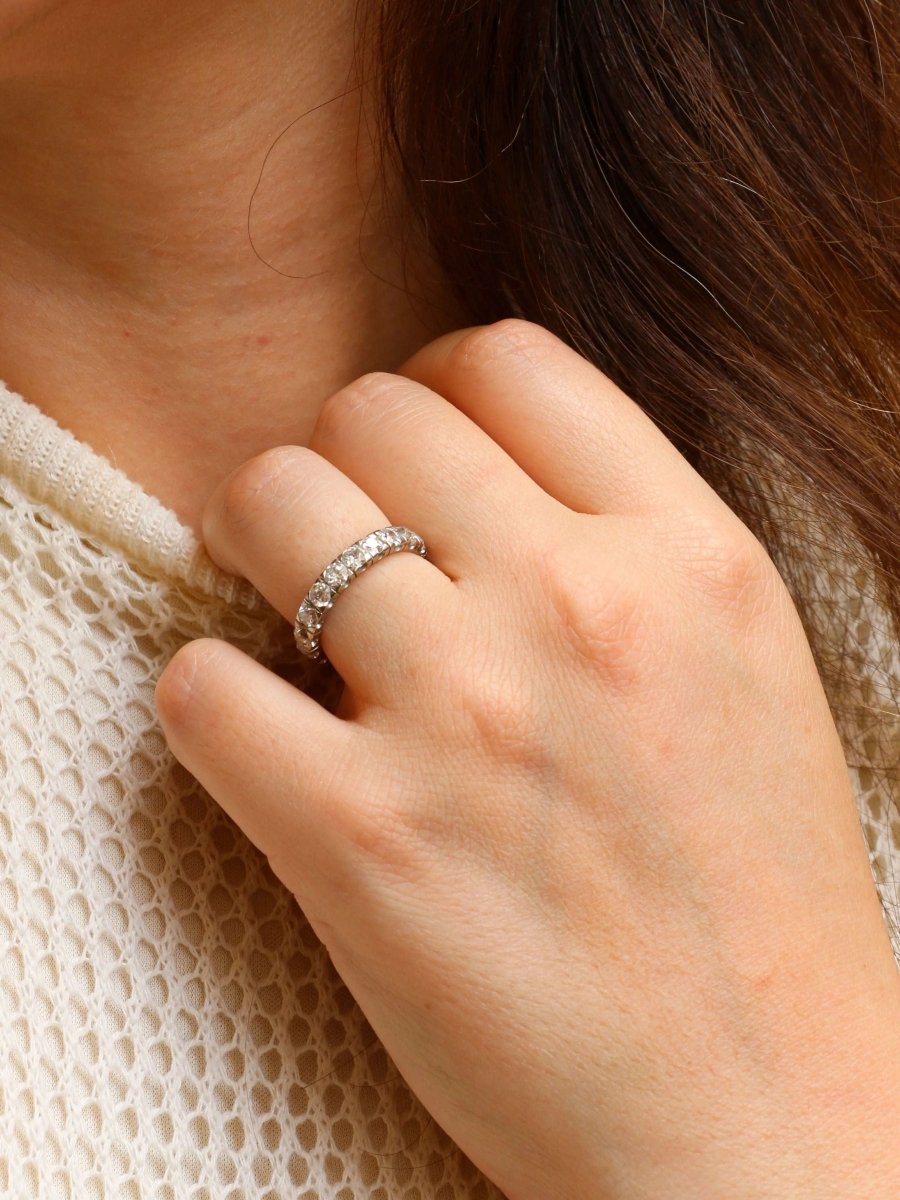 Alliance américaine vintage diamants taille ancienne 2.85 ct - Castafiore