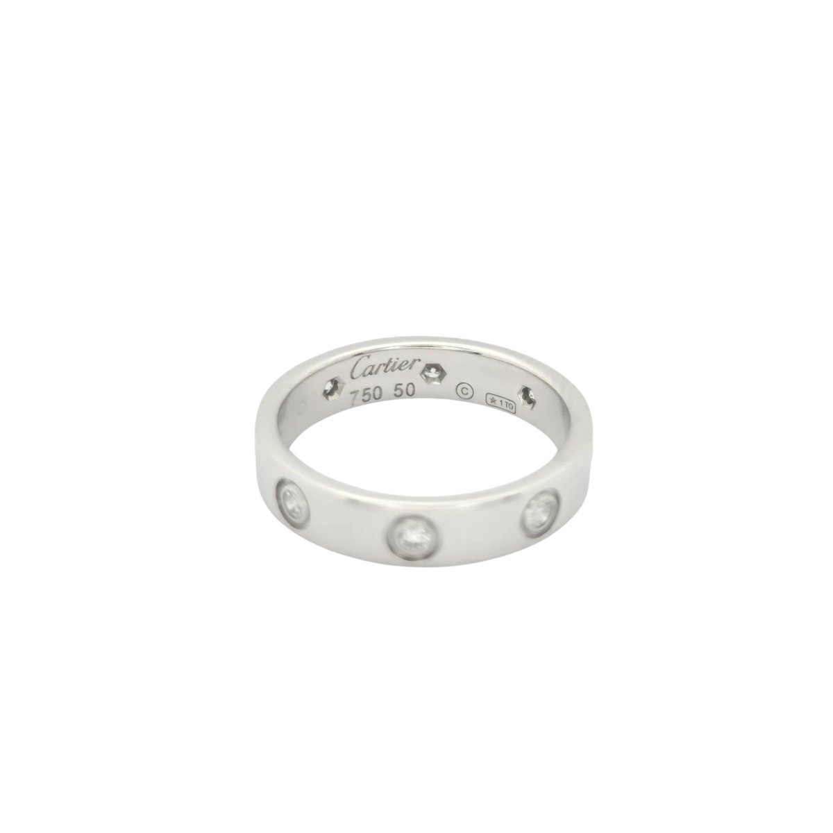 Alliance CARTIER "Love" en or blanc et diamant - Castafiore