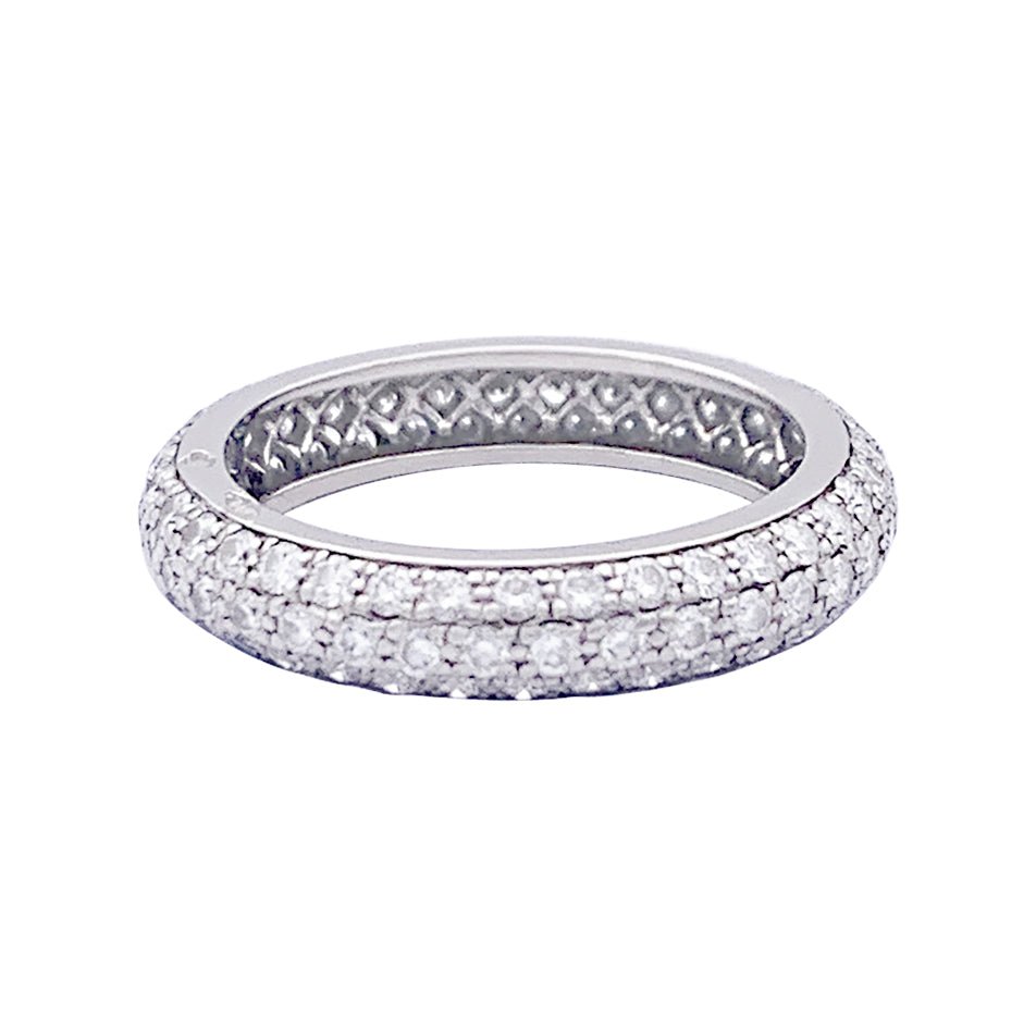 Alliance Cartier platine, diamants. - Castafiore