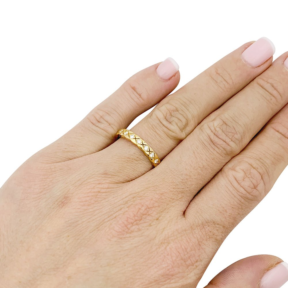 Alliance CHANEL "Coco Crush" en or jaune et diamants - Castafiore