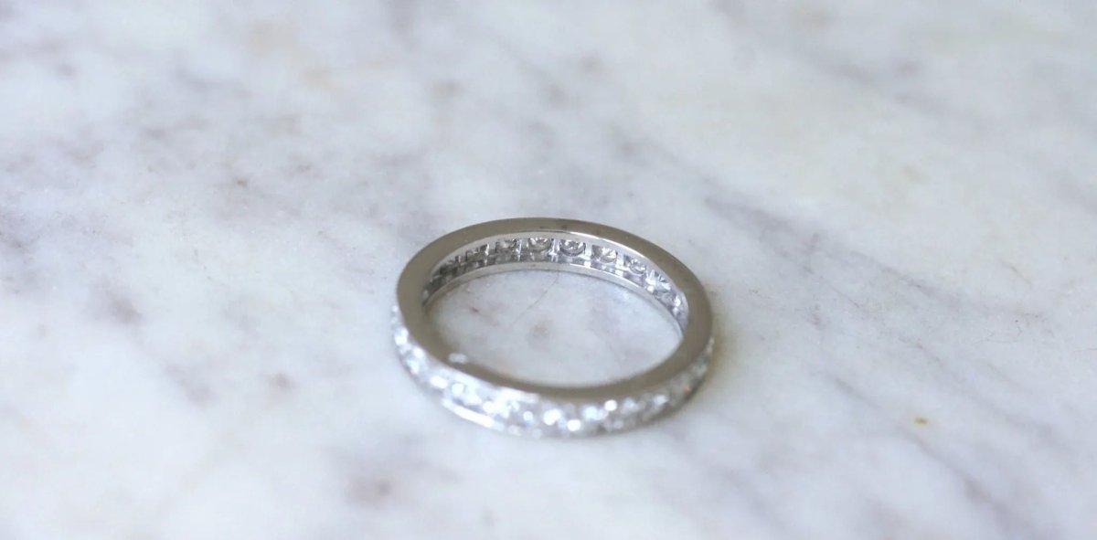 Alliance Diamants Art Déco Platine - Castafiore