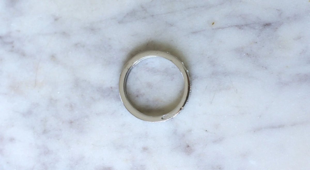 Alliance Diamants Art Déco Platine - Castafiore