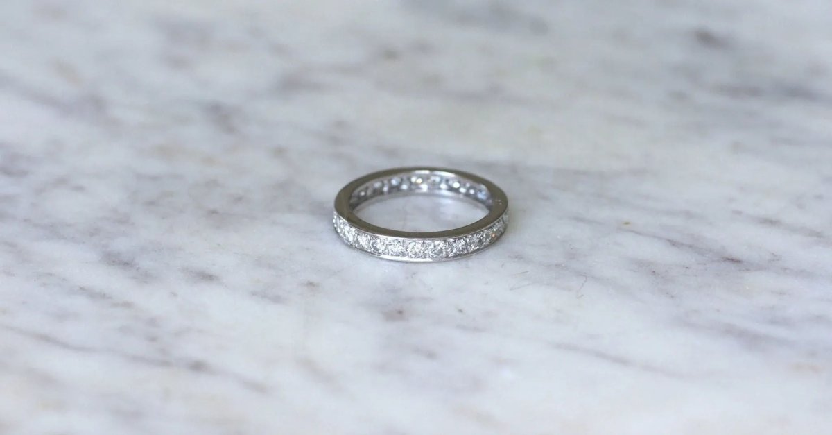 Alliance Diamants Art Déco Platine - Castafiore