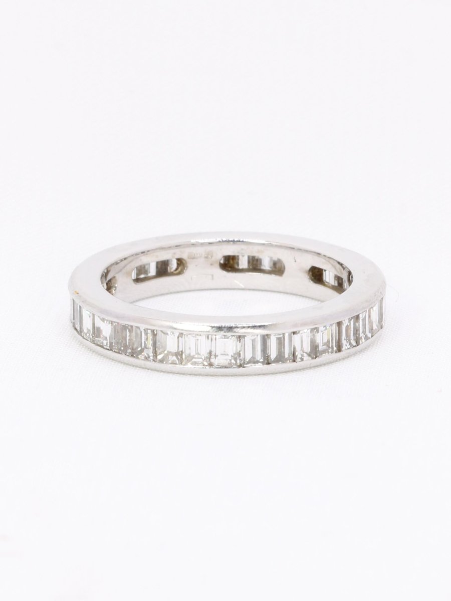 Alliance diamants baguette or blanc 3,50 carats - Castafiore