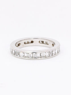Alliance diamants baguette or blanc 3,50 carats - Castafiore
