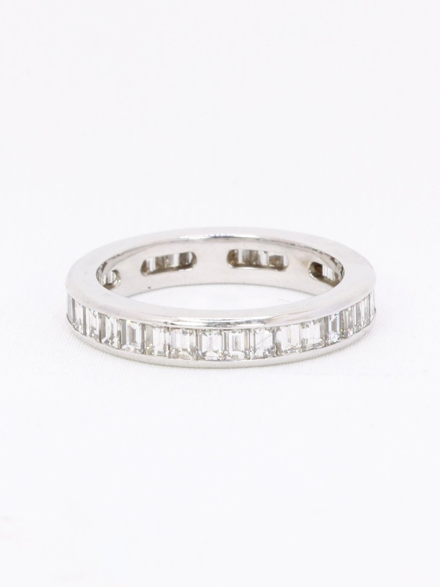 Alliance diamants baguette or blanc 3,50 carats - Castafiore