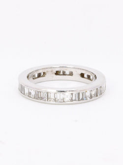 Alliance diamants baguette or blanc 3,50 carats - Castafiore