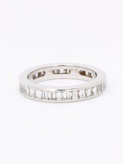Alliance diamants baguette or blanc 3,50 carats - Castafiore
