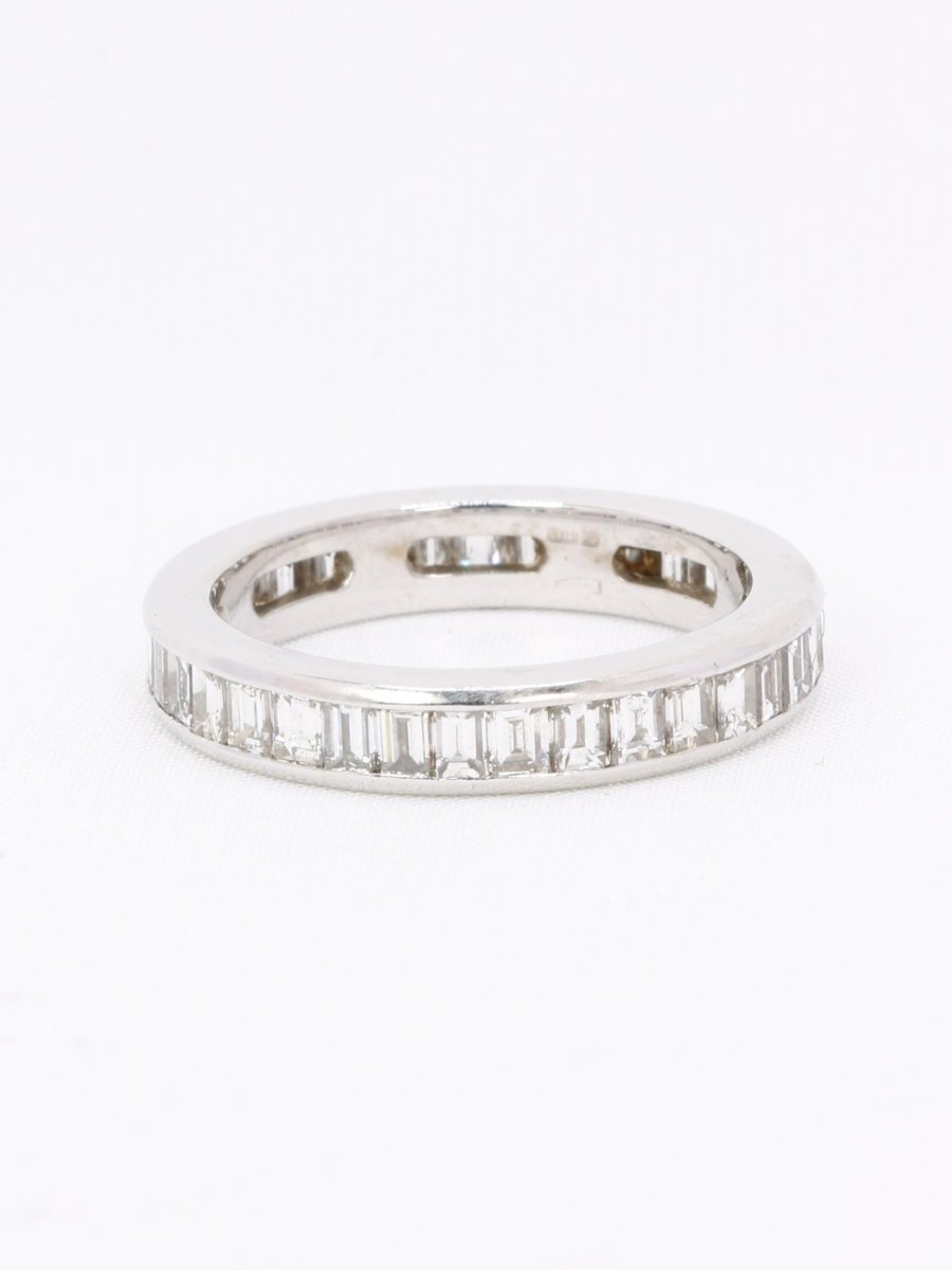 Alliance diamants baguette or blanc 3,50 carats - Castafiore