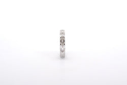 Alliance diamants taille émeraude en or 18k - Castafiore