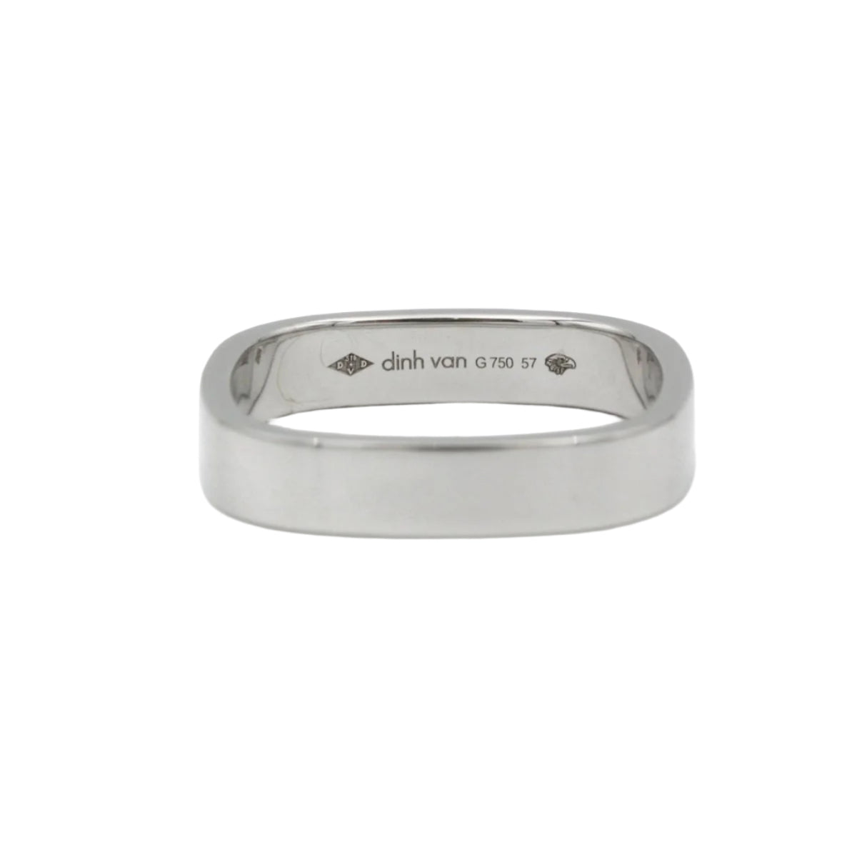 Alliance DINH VAN "La Carrée " en or blanc - Castafiore