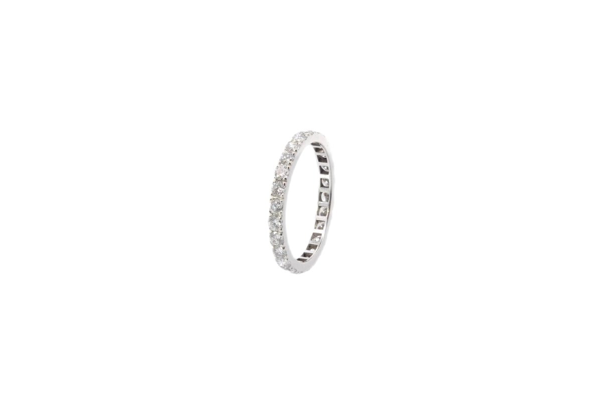 Alliance en or blanc et diamants - Castafiore