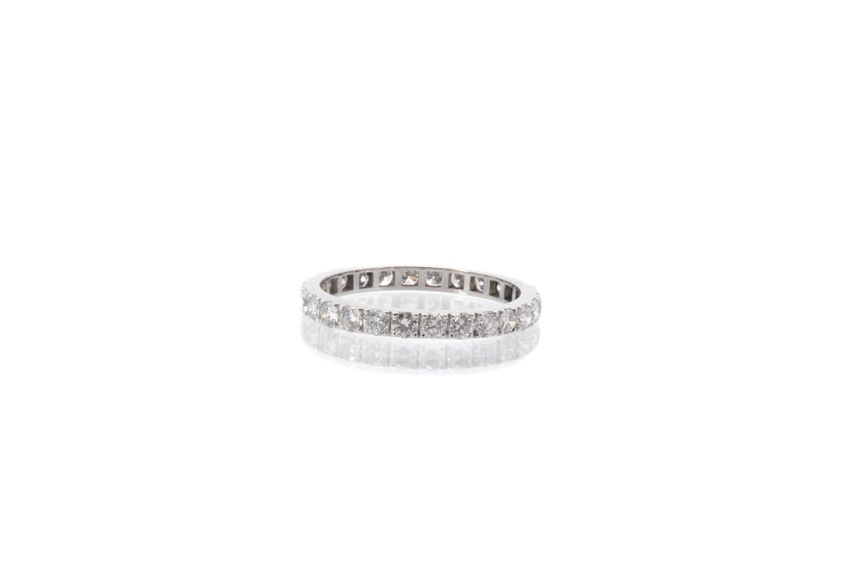 Alliance en or blanc et diamants - Castafiore