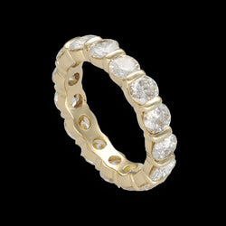 Alliance en or jaune 18 Cts avec 3,30 Cts de diamants G - VS. Taille 50 - Castafiore