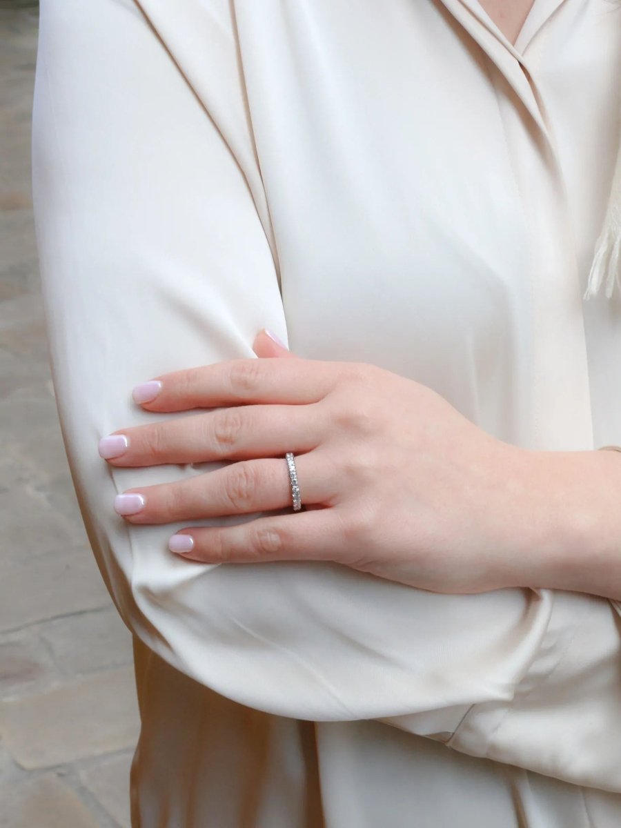 Alliance or blanc diamants 1,5ct - Castafiore