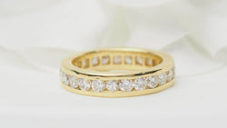 Alliance tour complet en or jaune et diamants - Castafiore