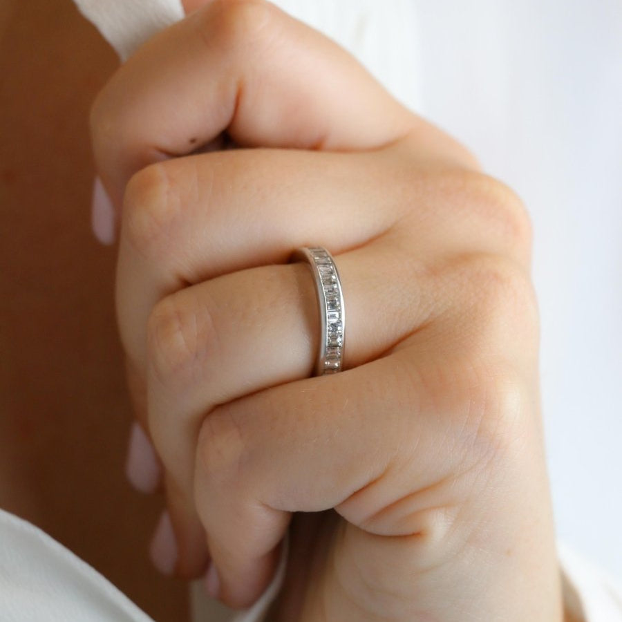 Alliance VINTAGE Diamants baguette en or blanc - Castafiore