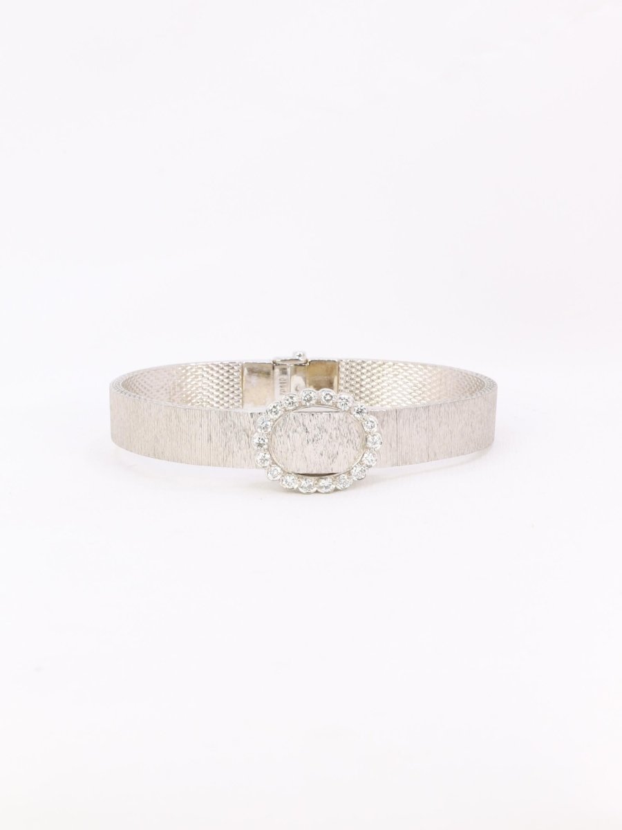 ANDRE COL Montre à secret or blanc diamants - Castafiore