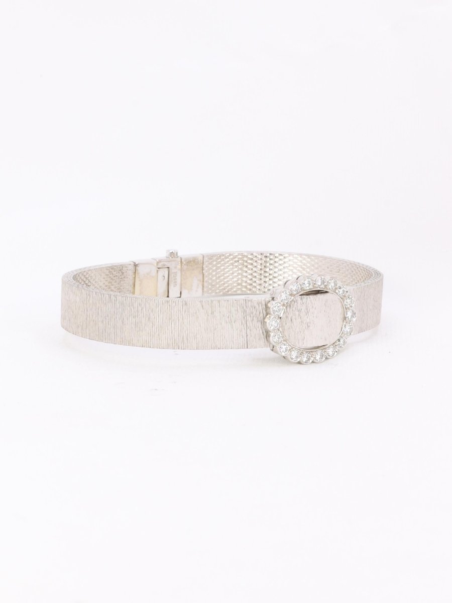 ANDRE COL Montre à secret or blanc diamants - Castafiore